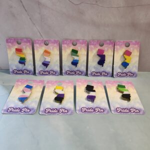New Jersey Pride Pin - 3D Printed and Hand Painted