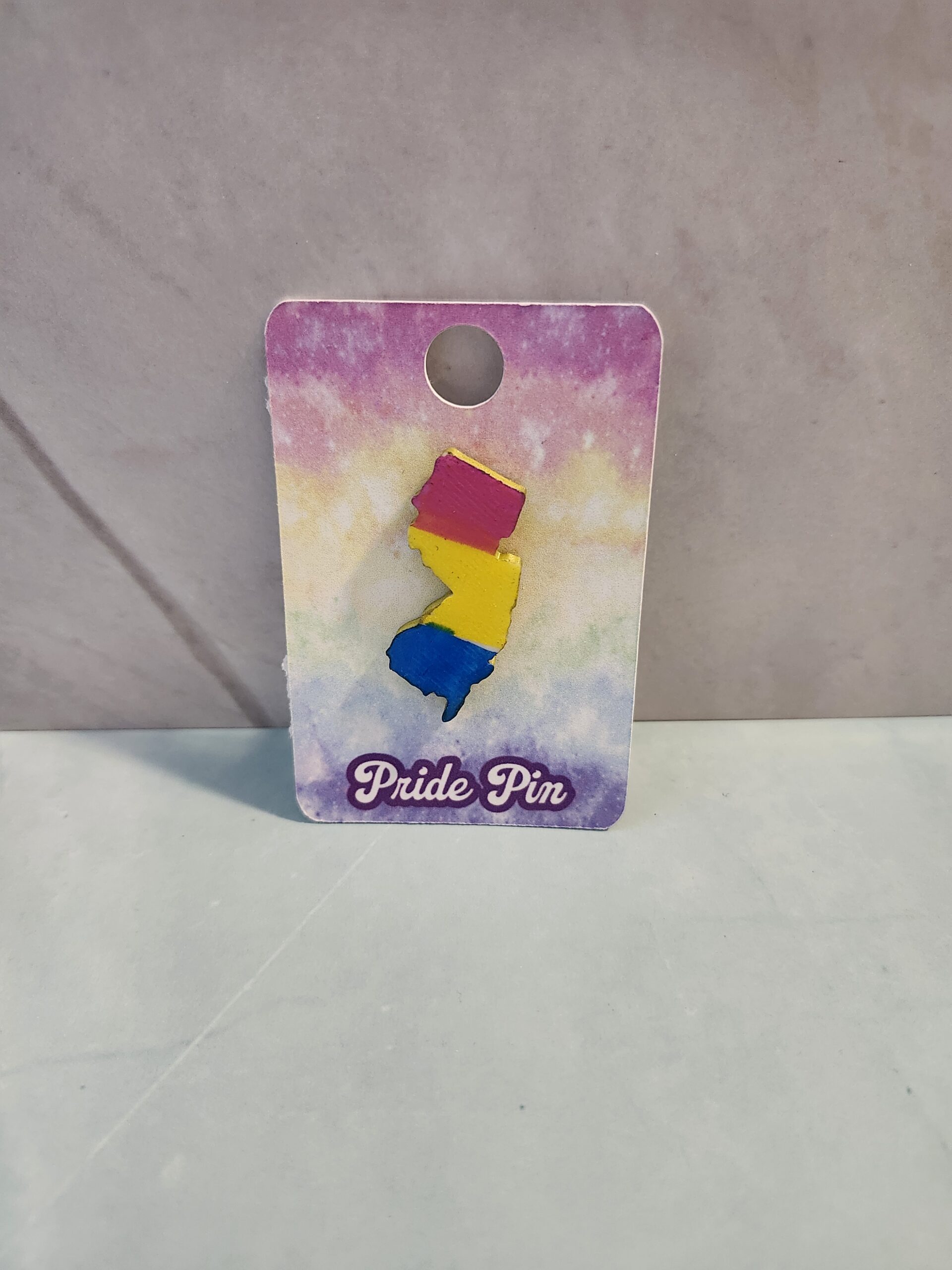 New Jersey Pride Pin - 3D Printed and Hand Painted - Image 7