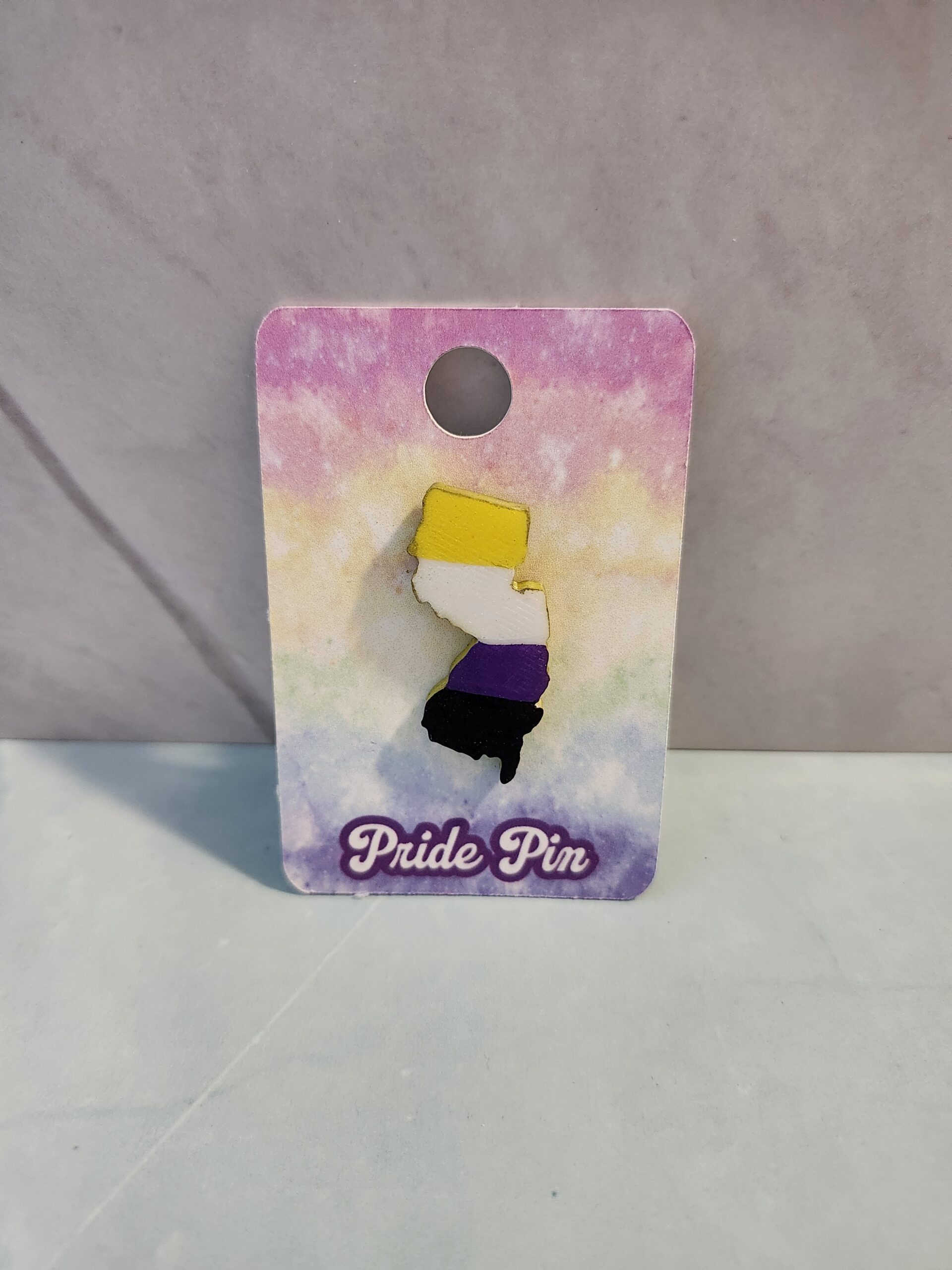 New Jersey Pride Pin - 3D Printed and Hand Painted - Image 9