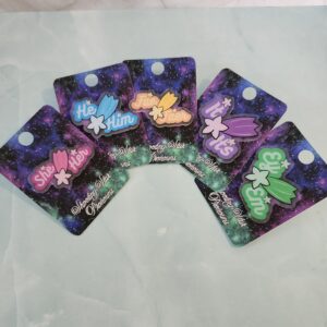 Shooting Star Pronoun Acrylic Pin