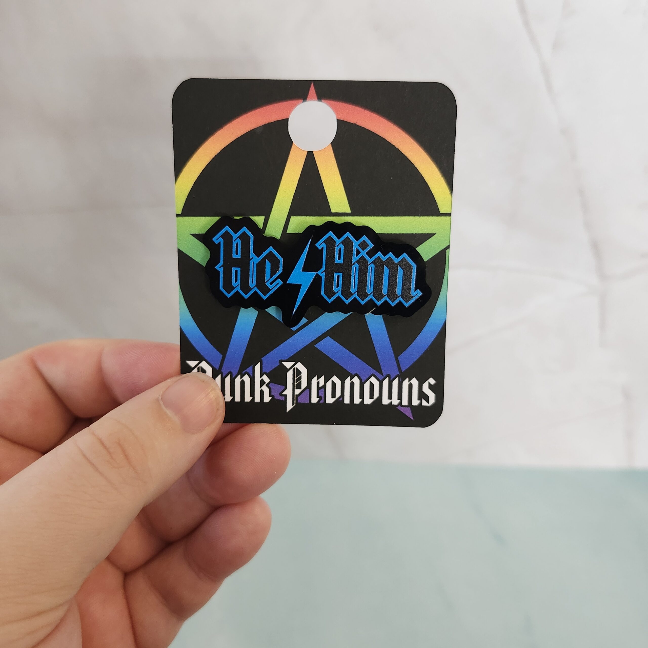 Punk Pronoun Acrylic Pins - Image 7