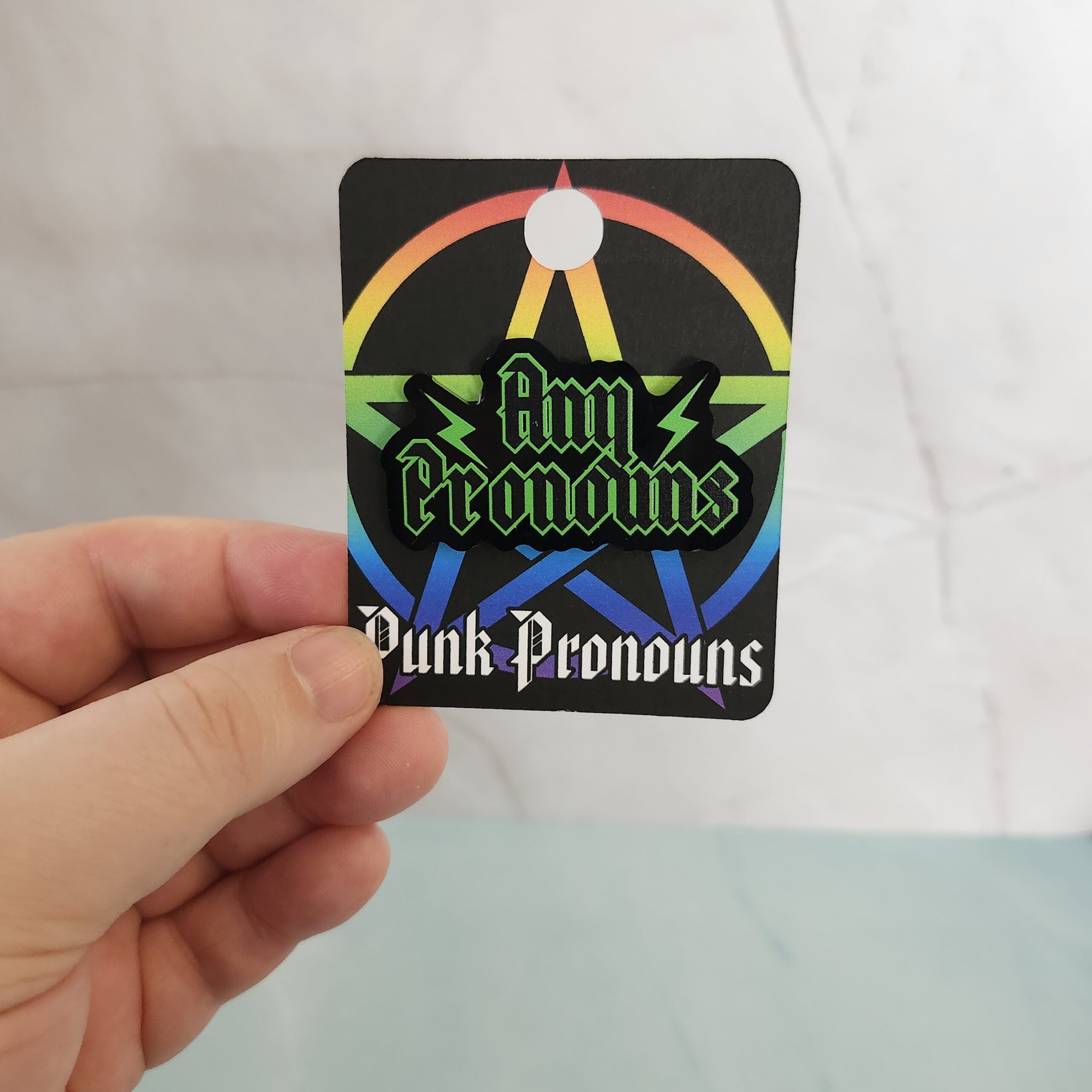 Punk Pronoun Acrylic Pins - Image 10