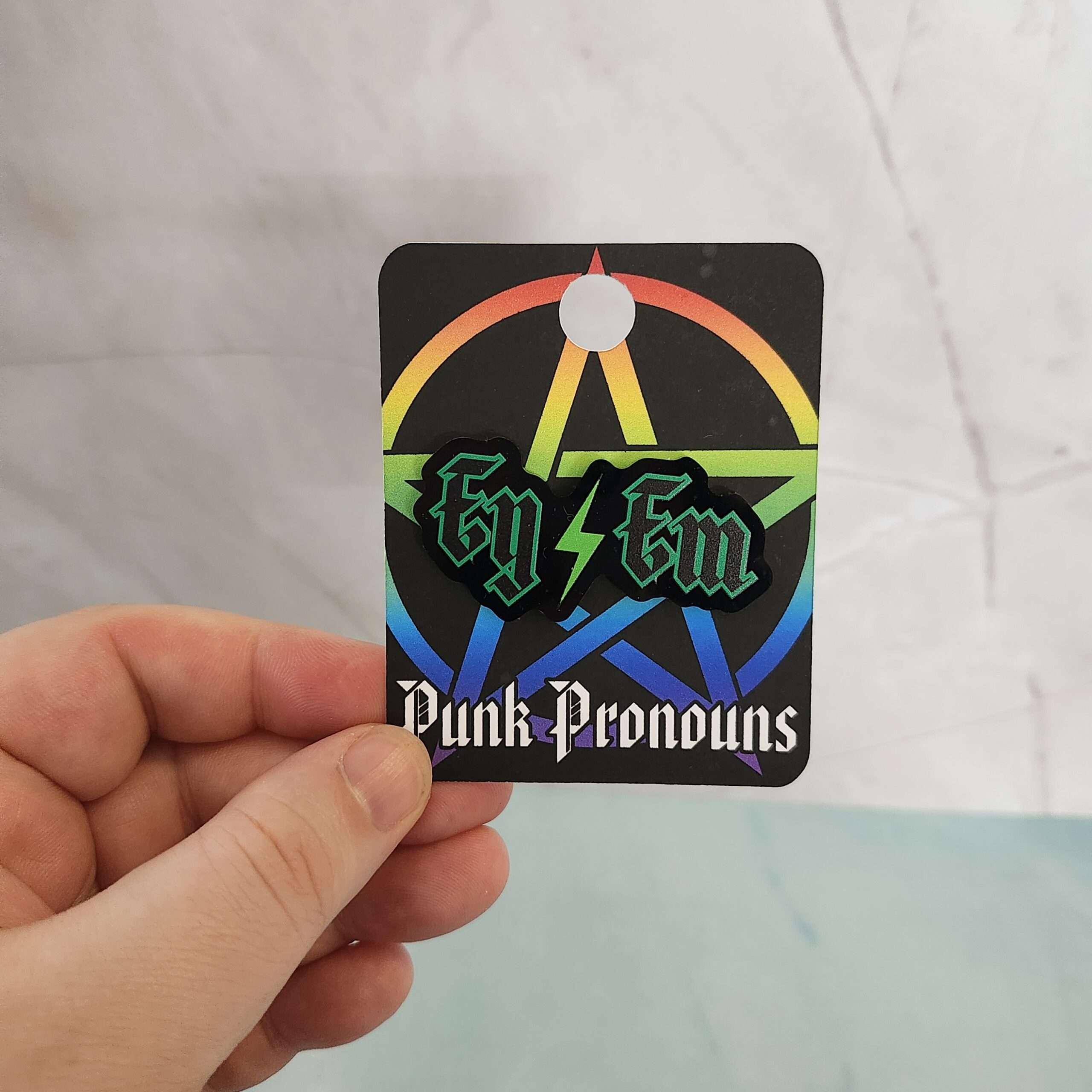 Punk Pronoun Acrylic Pins - Image 12