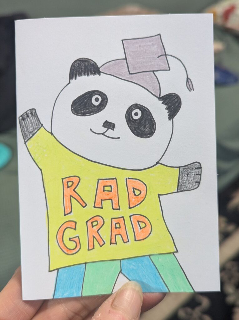Happy Graduation Panda Card