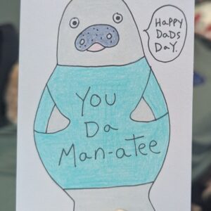 Manatee Father's Day Card