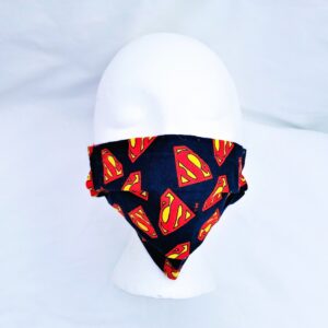 Mask, Reusable Face Mask with Elastic - Super Man