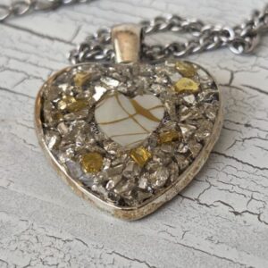 Handmade Heart Resin Pendant