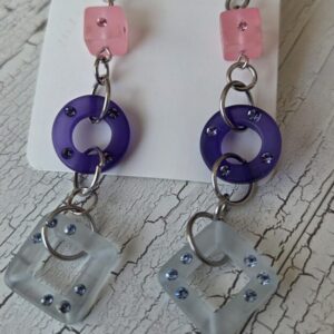 Geometric Earrings - Handmade