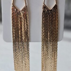 18K Gold Dangle Earrings - Handmade