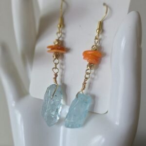 Handmade Shell Crystal Earrings