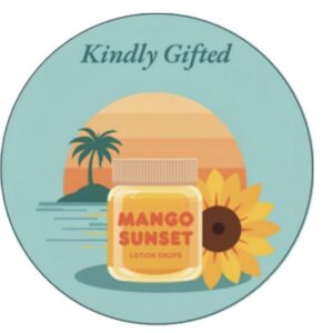 Mango Sunset Body Butter Lotion drops