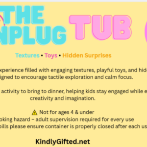 The Unplug Tub - the Kindly Gifted Sensory Collection