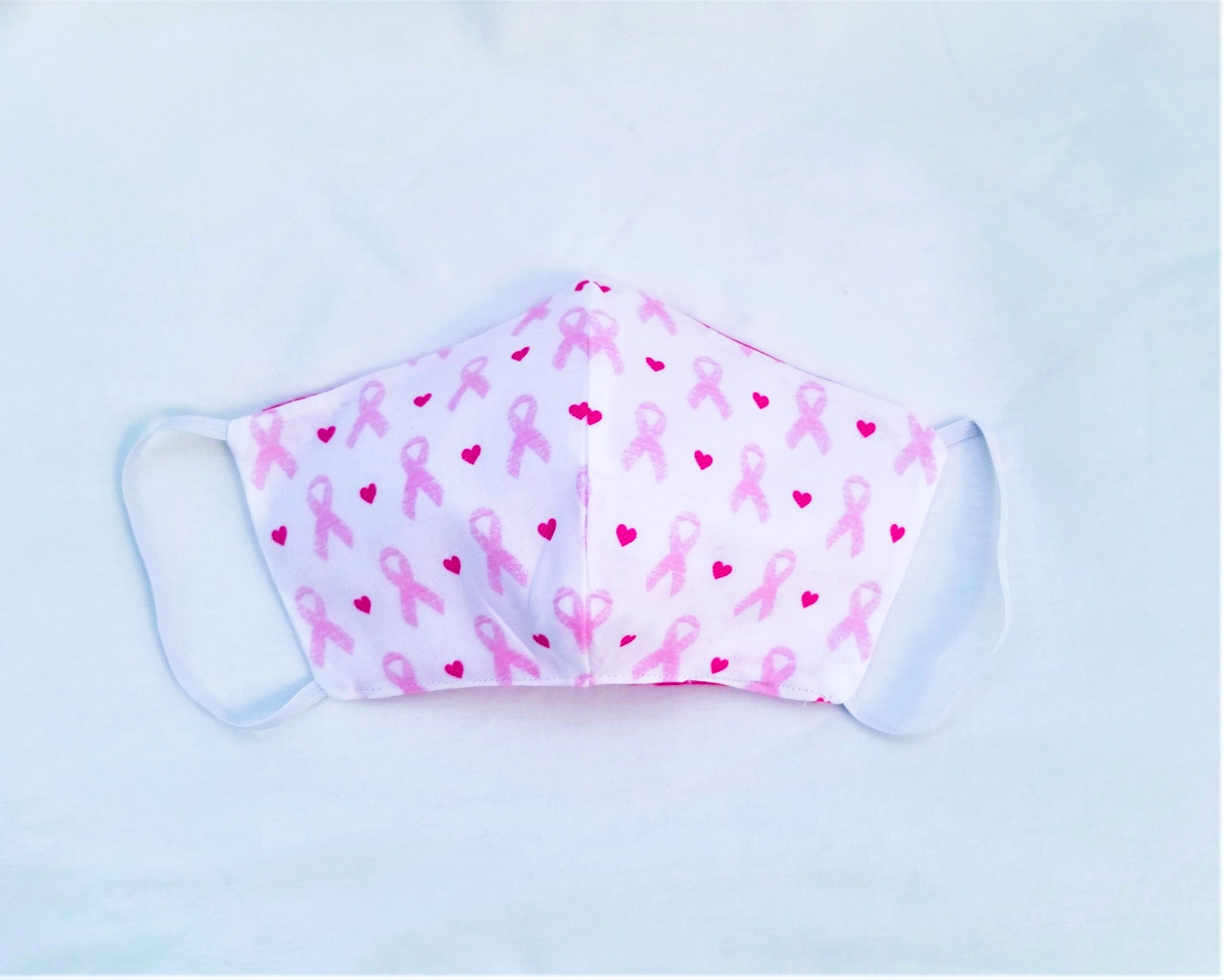 Mask, Reusable Face Mask with Elastic - Pink Ribbon (Breast Cancer) - Image 6