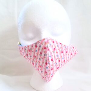 Mask, Reusable Face Mask with Elastic - Dainty Roses