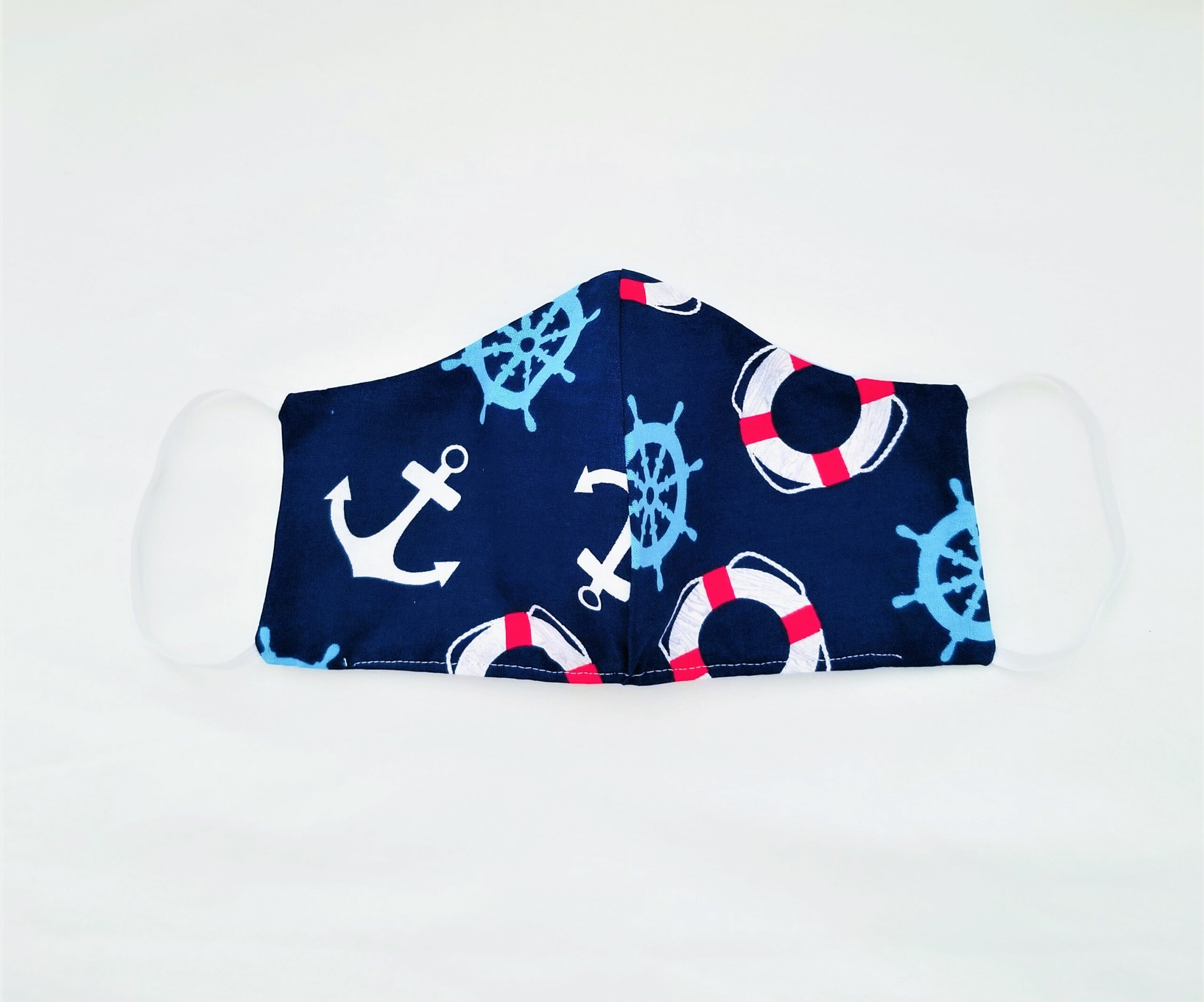 Mask, Reusable Face Mask with Elastic - Nautical - Image 6