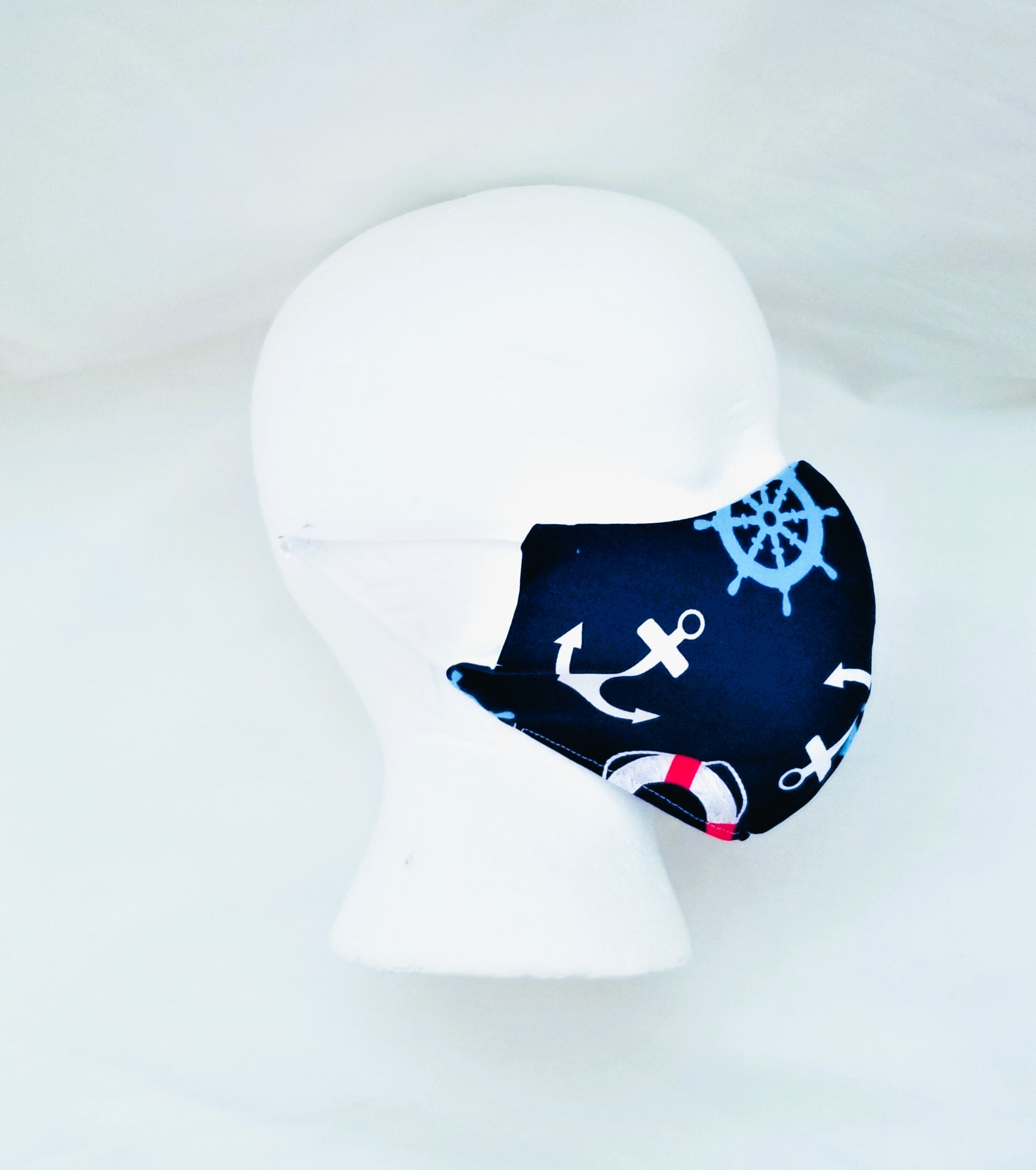 Mask, Reusable Face Mask with Elastic - Nautical - Image 2