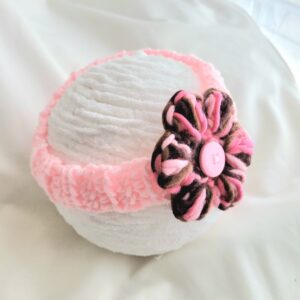 Headband, Crochet Headband - Pink Cola