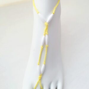 Barefoot Sandals, Decorative Foot Jewelry - Hot Yellow