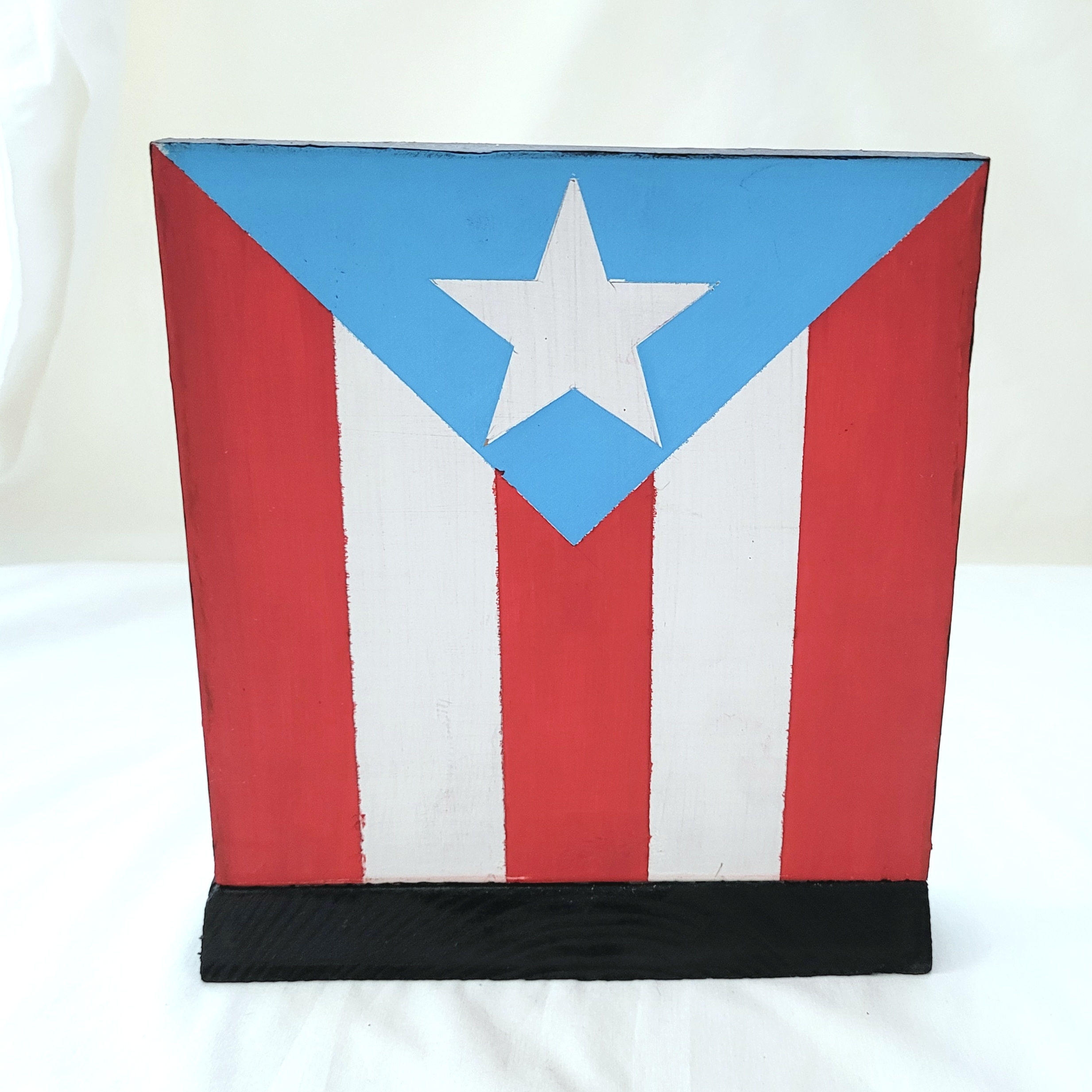 Wooden Design, Raíces Collection - Heritage Flag - Puerto Rican Independent Flag