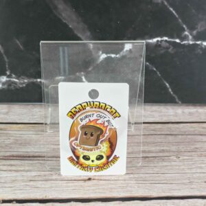 Burnt Out But Optimistic Acrylic Pin