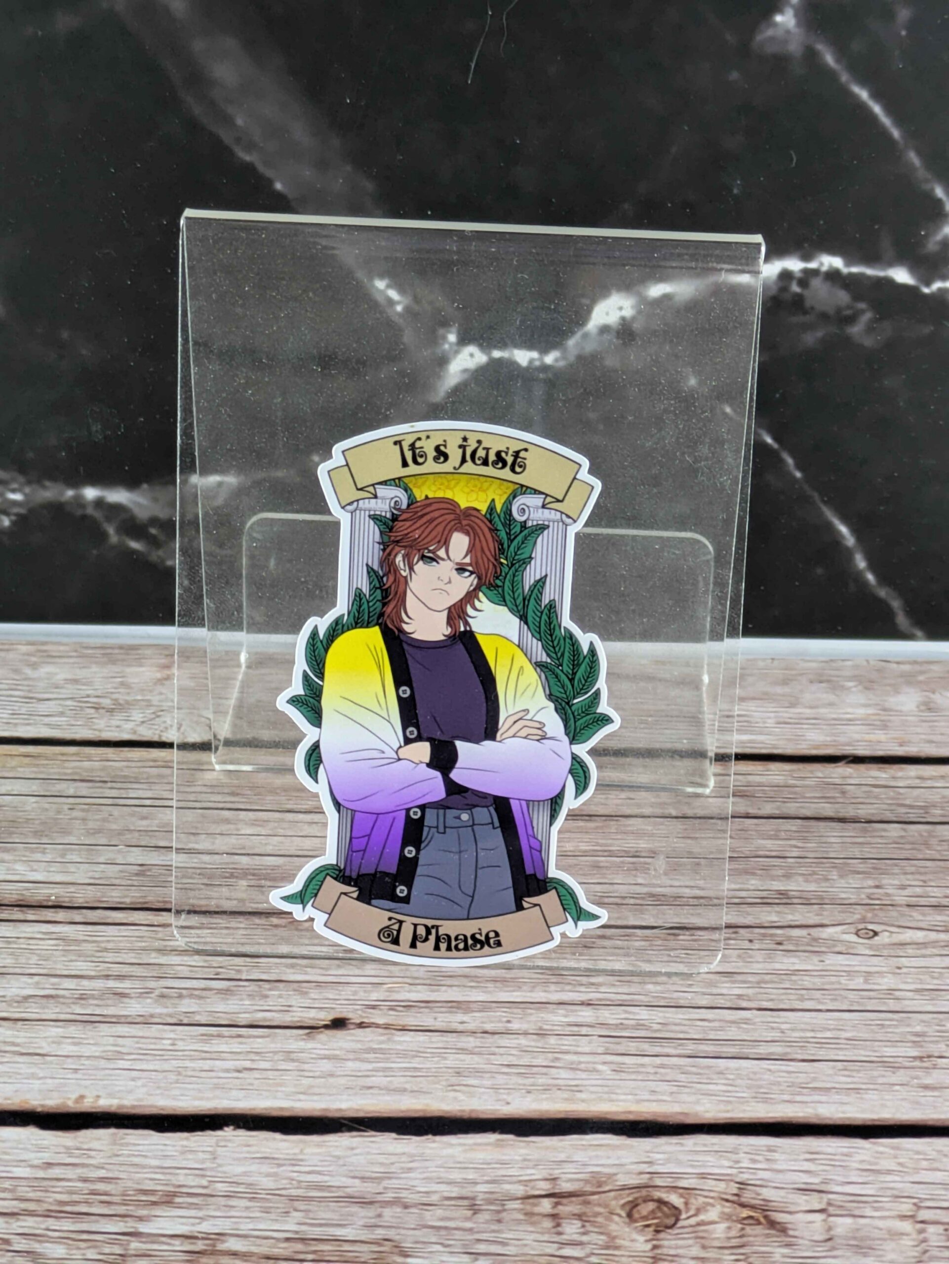 It's Just a Phase - 3" Sticker