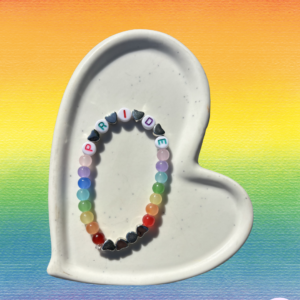Pride word bracelet
