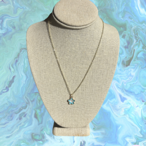 Blue Hibiscus necklace