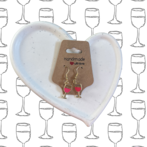 Wine Lover charm earrings