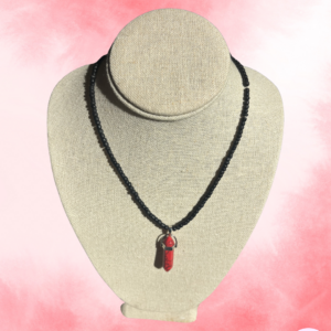 Red Jasper beaded necklace