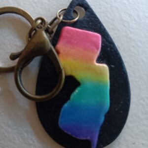 Key chain NJ pride logo
