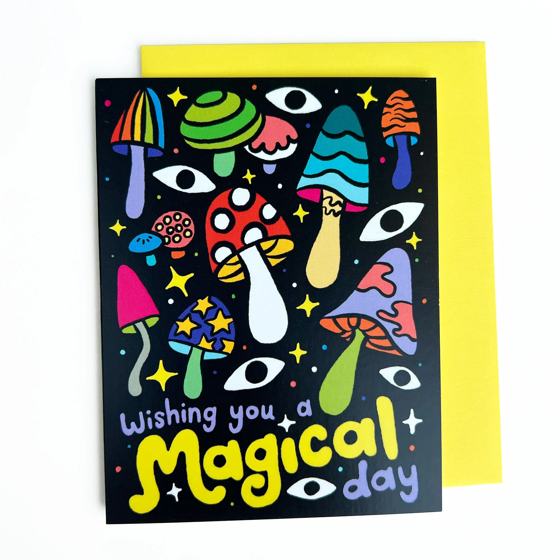 Magical Day Mushrooms Greeting Card - Image 2