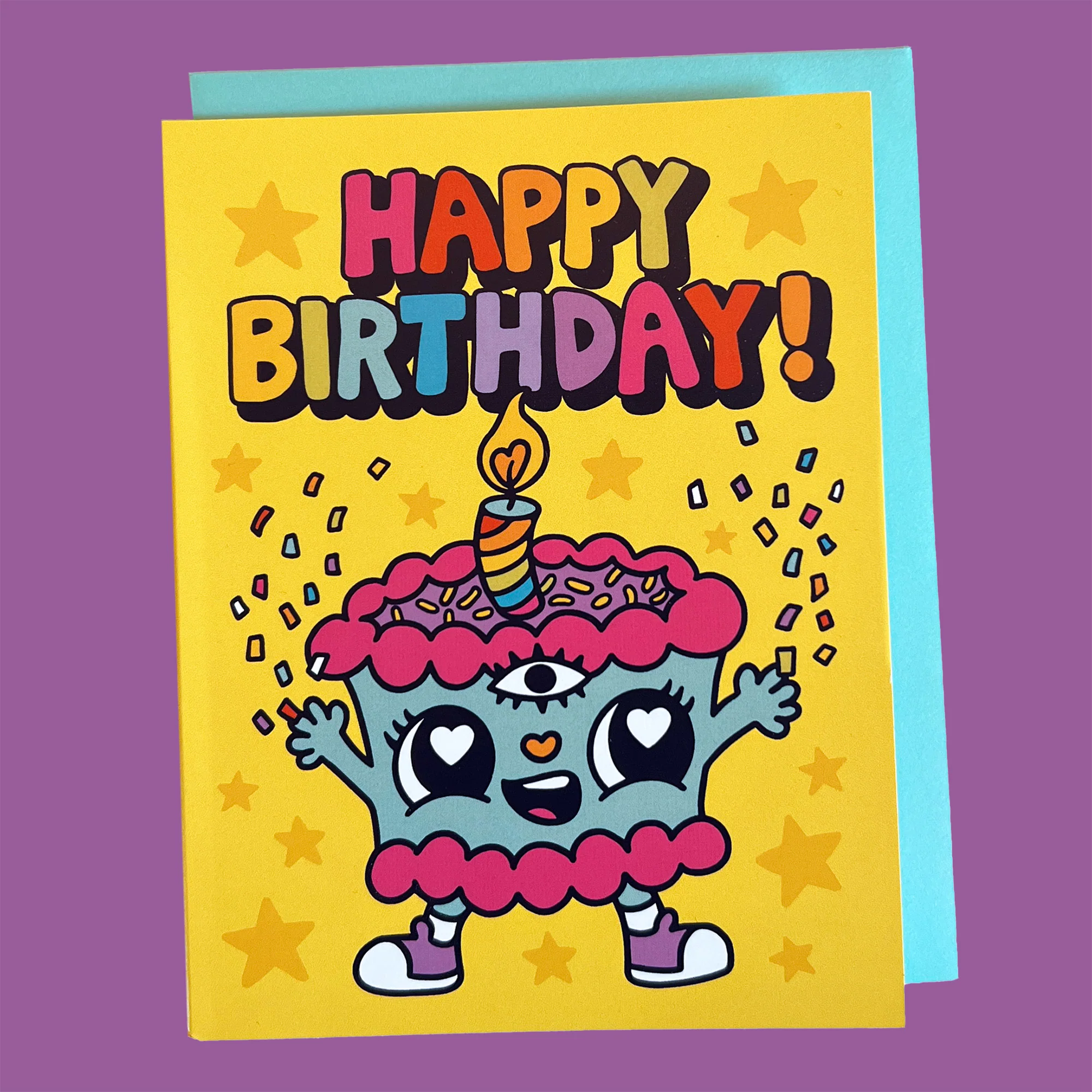Happy Birthday Cake Greeting Card