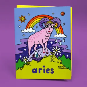 Zodiac Aries Greeting Card