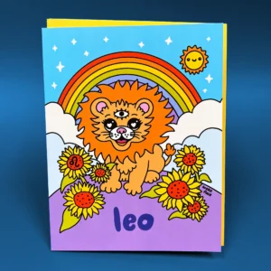 Zodiac Leo Greeting Card