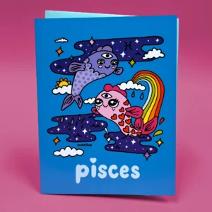 Zodiac Pisces Greeting Card