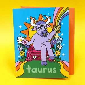 Zodiac Taurus Greeting Card