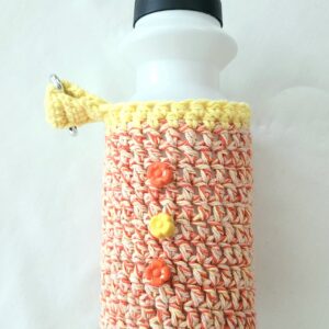 Water Bottle Holder with Carabiner Clip - Peachy
