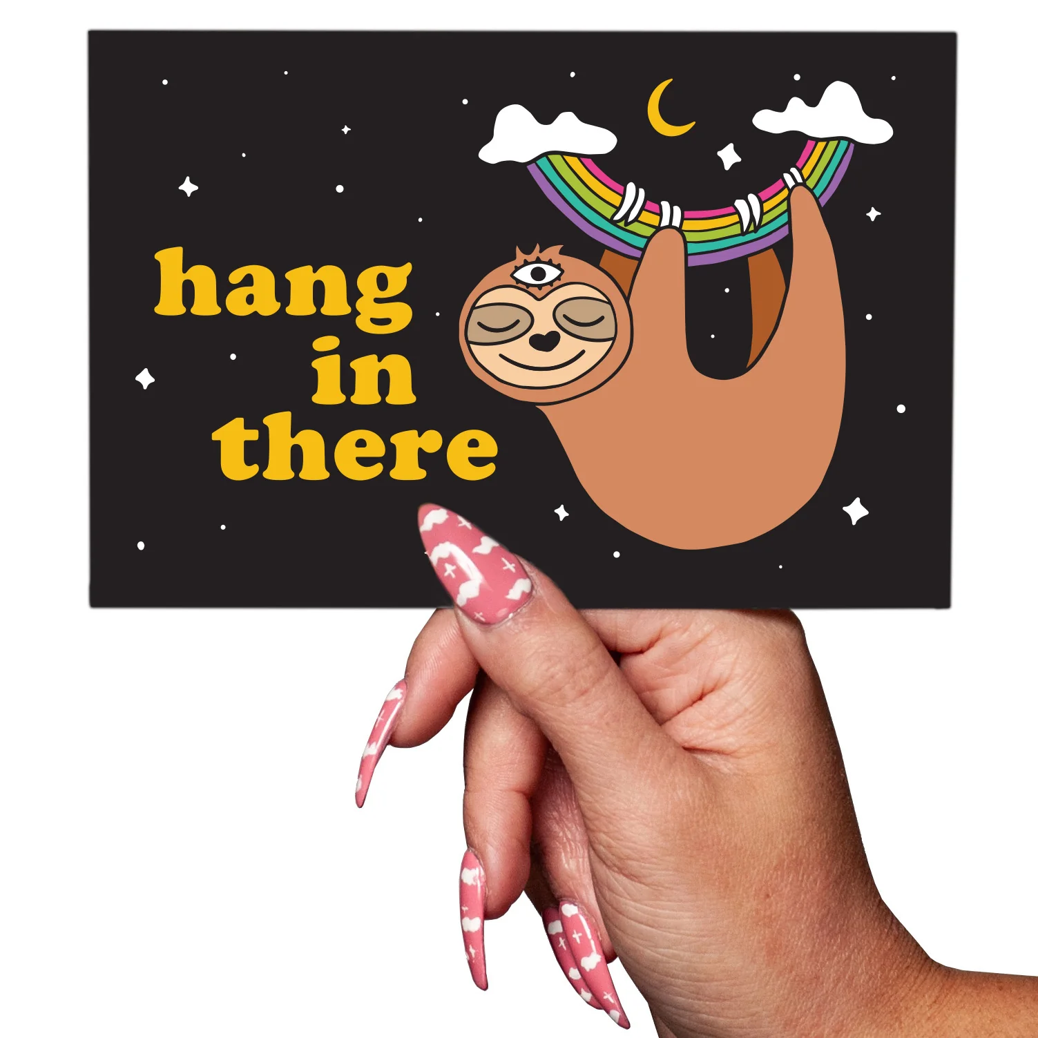 Hang in There Sloth Postcard