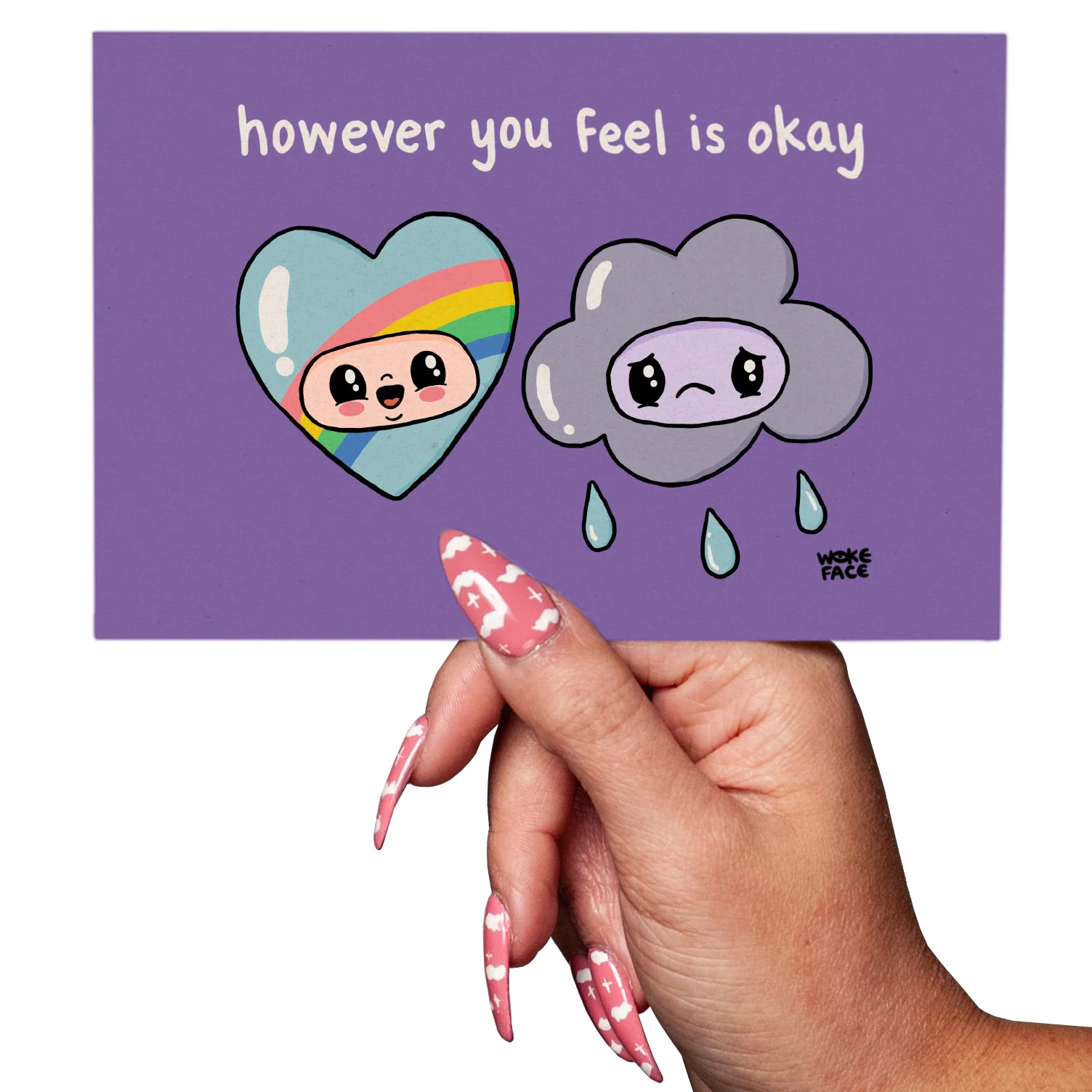 However You Feel Is Okay Postcard