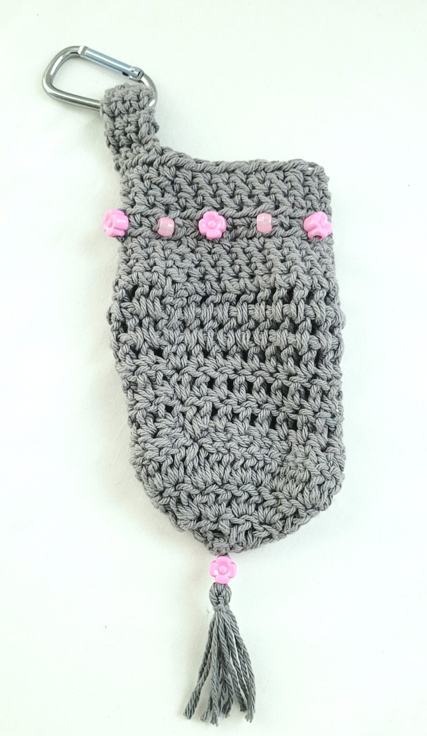 Water Bottle Holder with Carabiner Clip - Slate Grey - Image 4