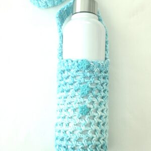 Water Bottle Holder with Strap - Surf Blue
