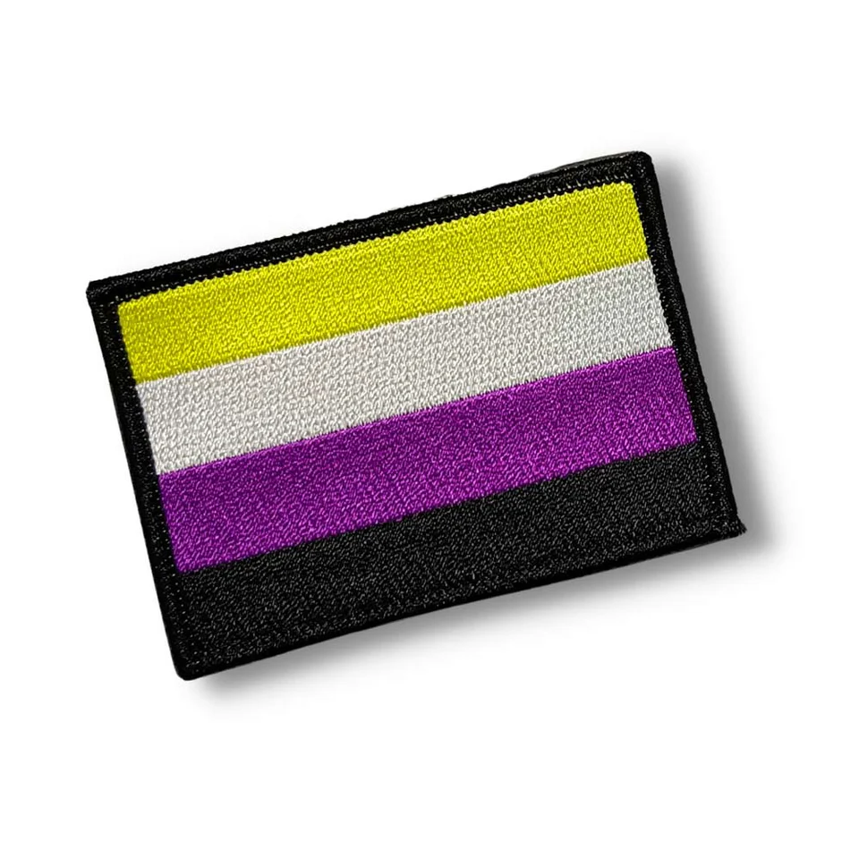 Non-Binary Pride Flag Stick-On Patch - Image 2