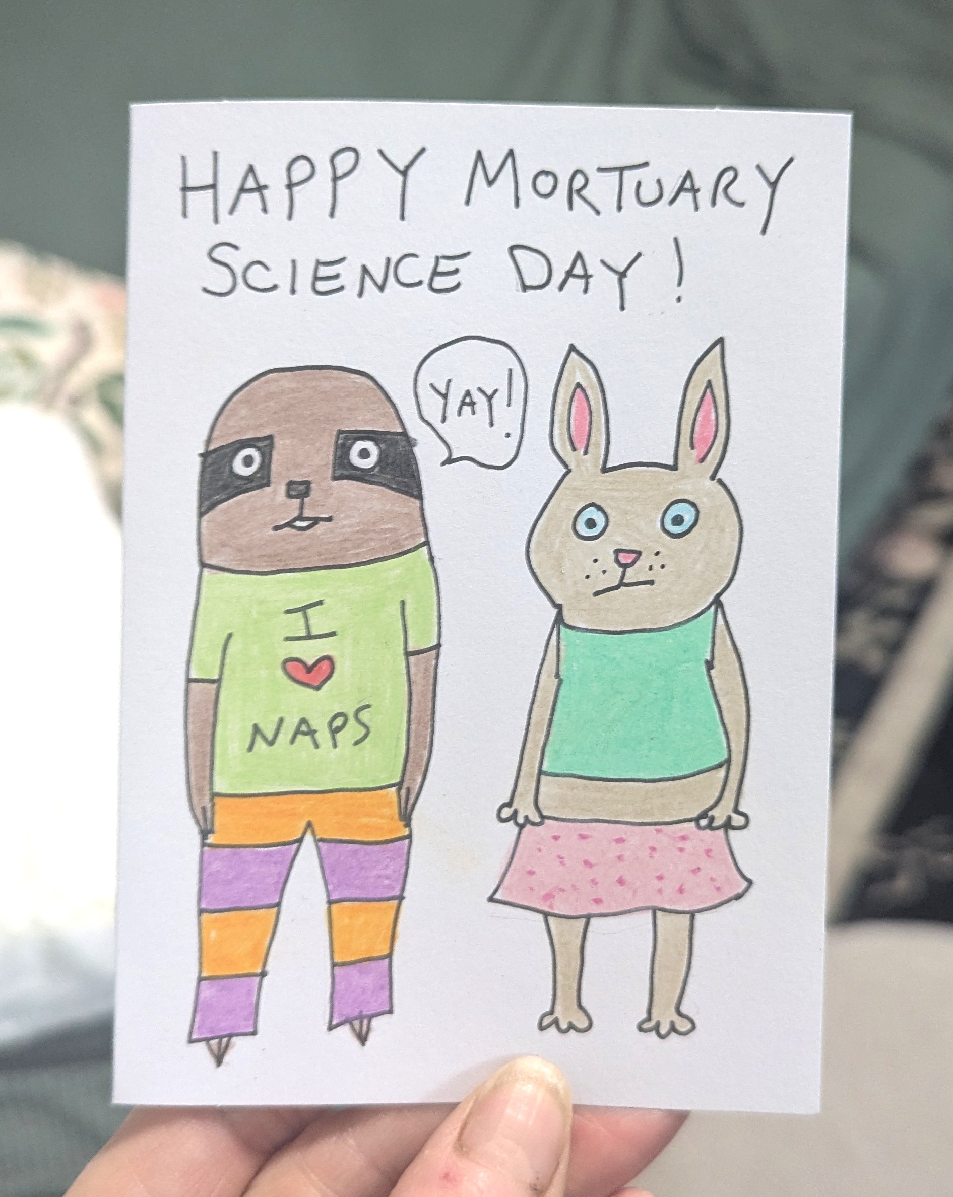 Weird Card: Happy Mortuary Science Day