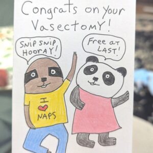 Weird Card: Congrats on your Vasectomy