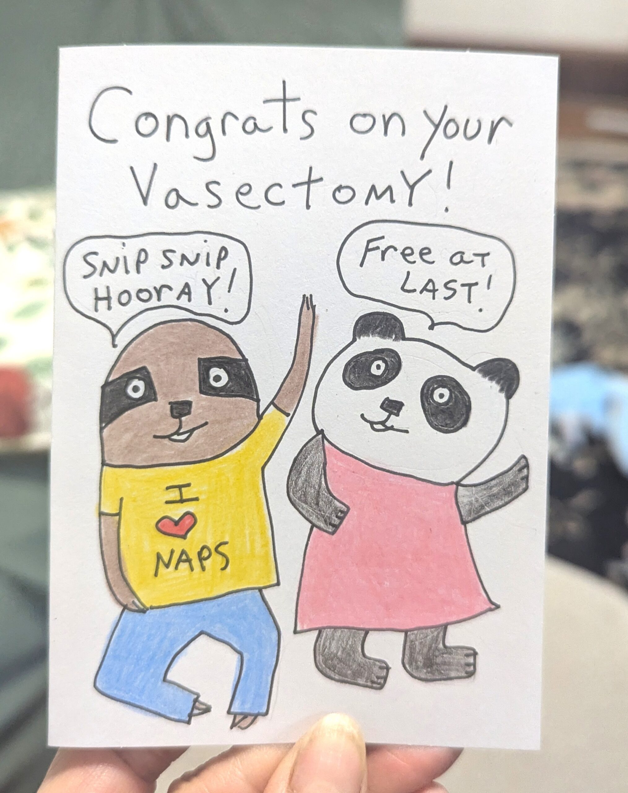 Weird Card: Congrats on your Vasectomy
