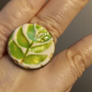 Faux Porcelain adjustable ring