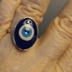 Evil Eye Polymer clay with sparkle
