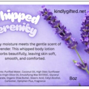 Whipped Serenity Lavender lotion 8oz