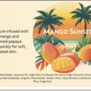 Mango Sunset body lotion 2oz