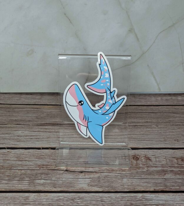 Trans Shark - 3" Sticker